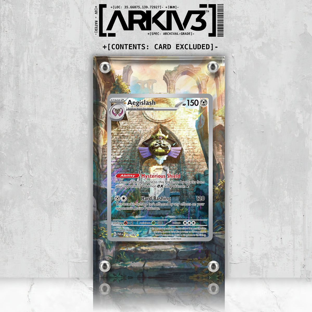 [UNIT: 210/182] // Aegislash Extended Art Display Case - Raw