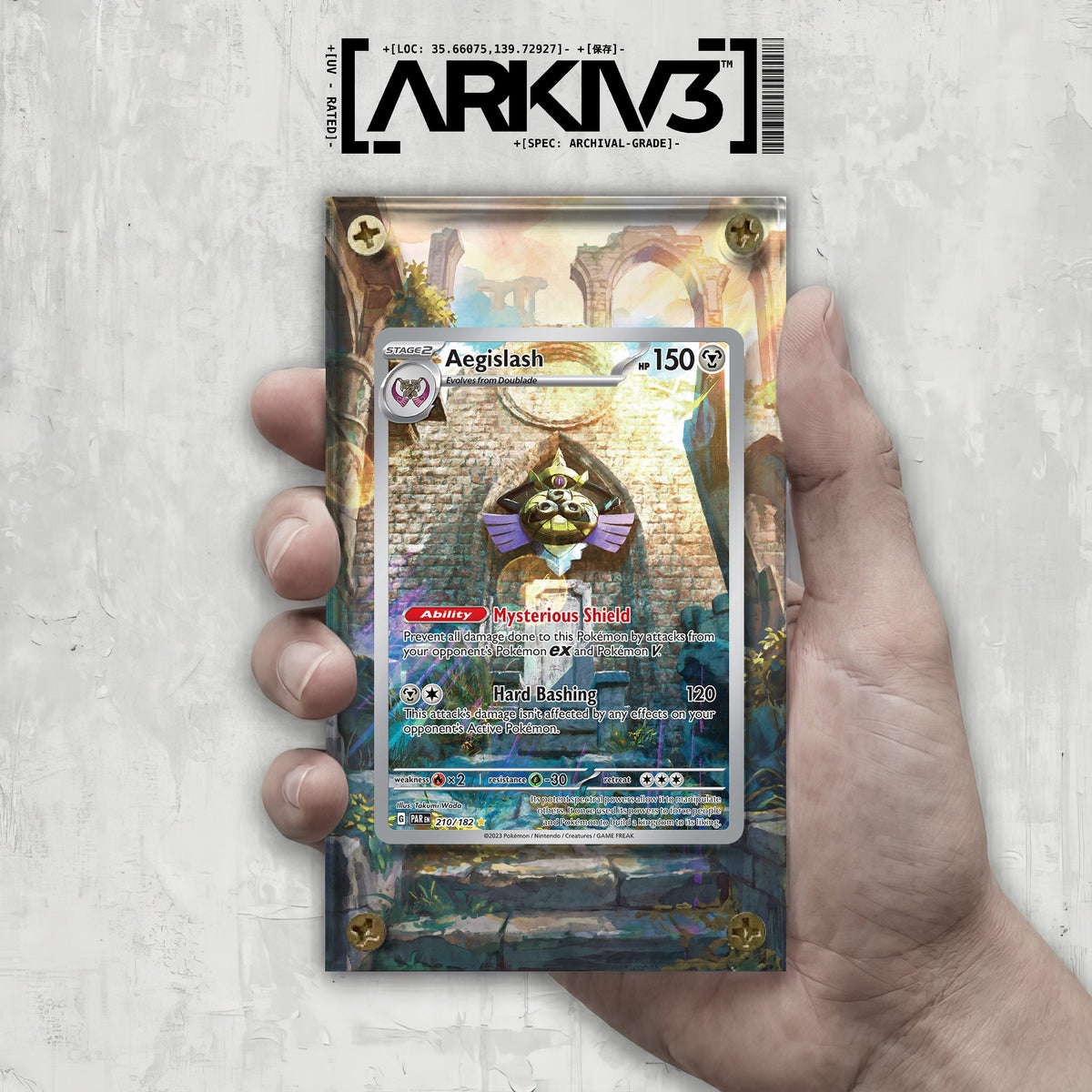 [UNIT: 210/182] // Aegislash Extended Art Display Case - Raw