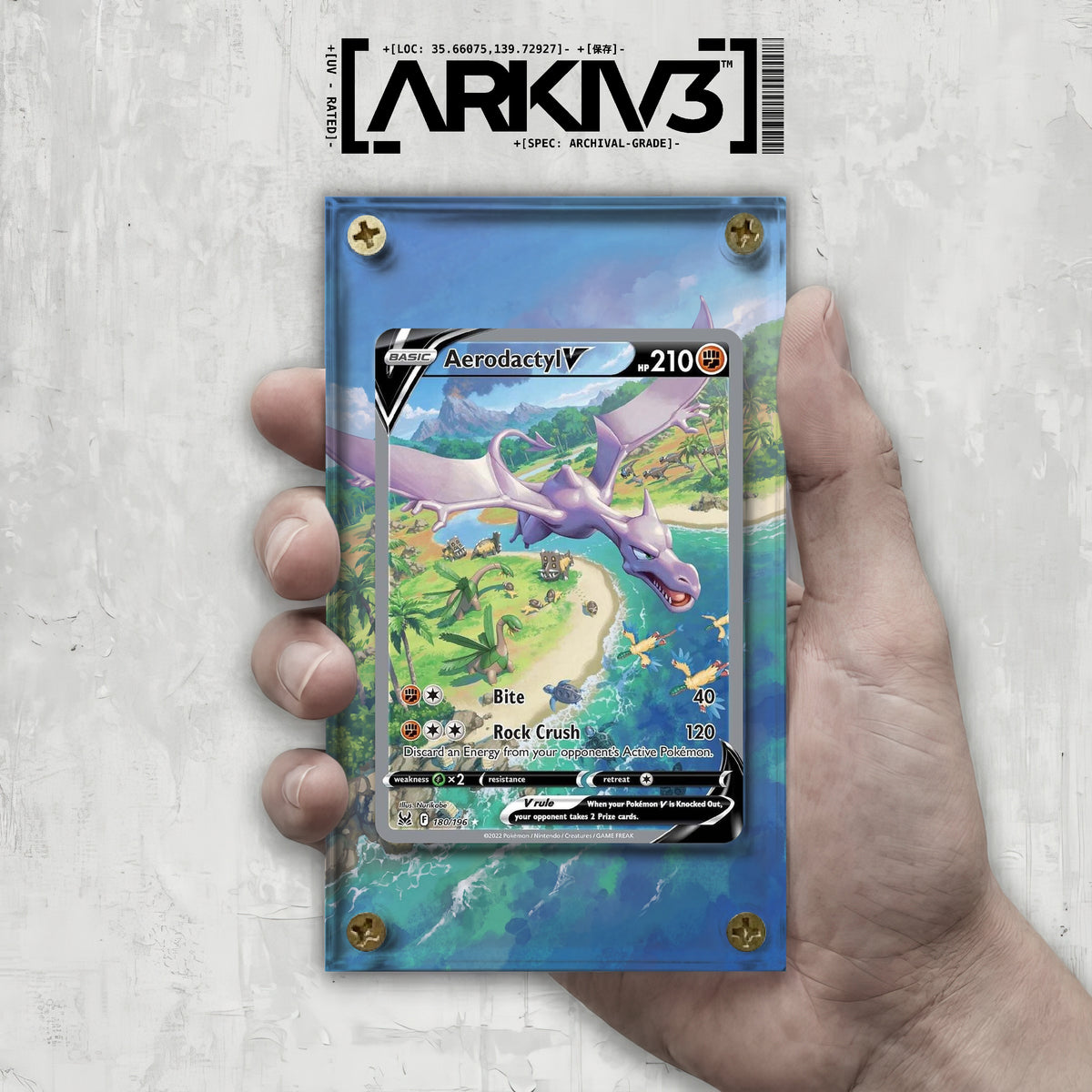 [UNIT: 180/196] // Aerodactyl V Extended Art Display Case - Raw
