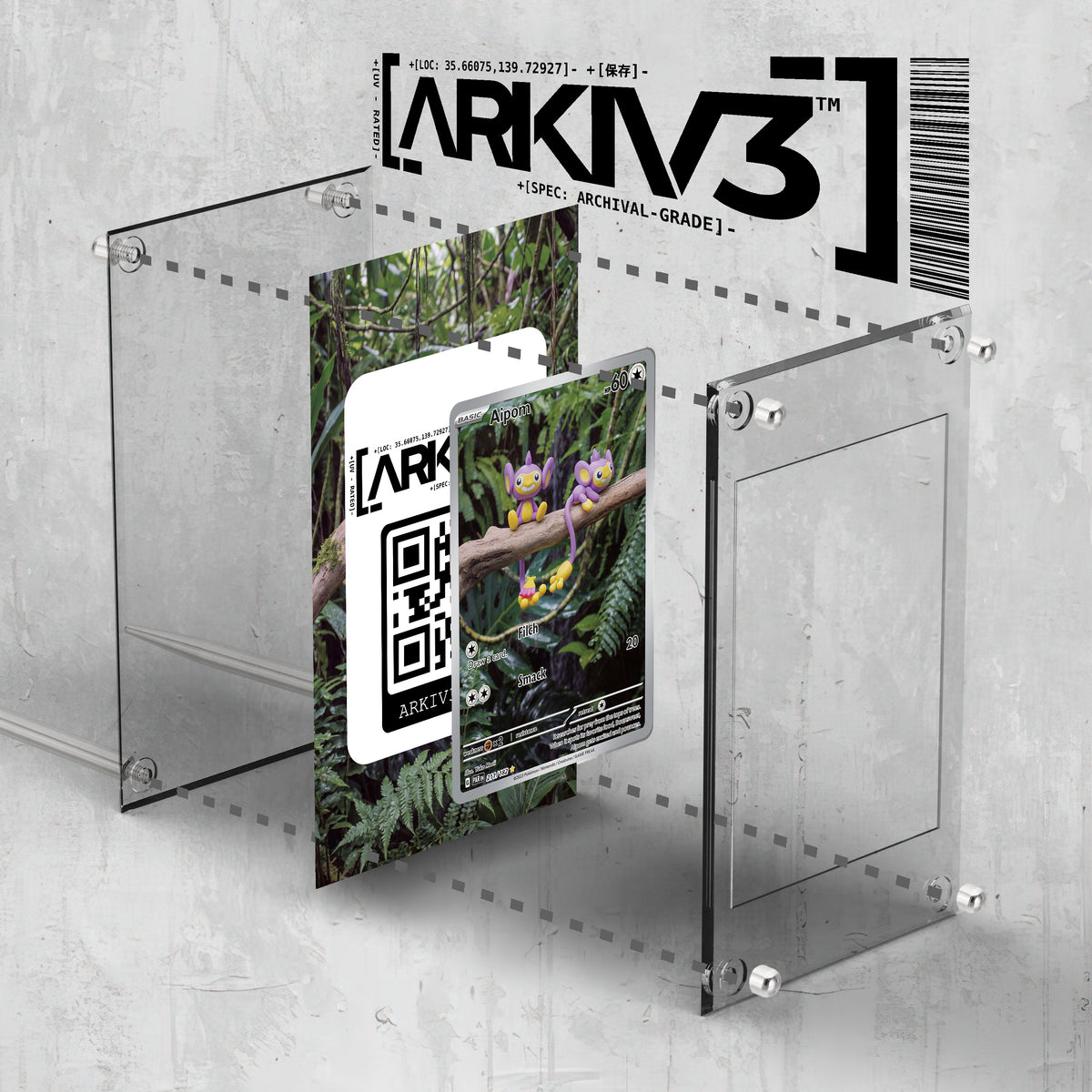 [UNIT: 211/182] // Aipom Extended Art Display Case - Raw