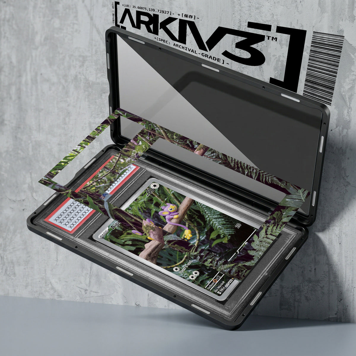 ARKIV3 PSA graded exploded mockup