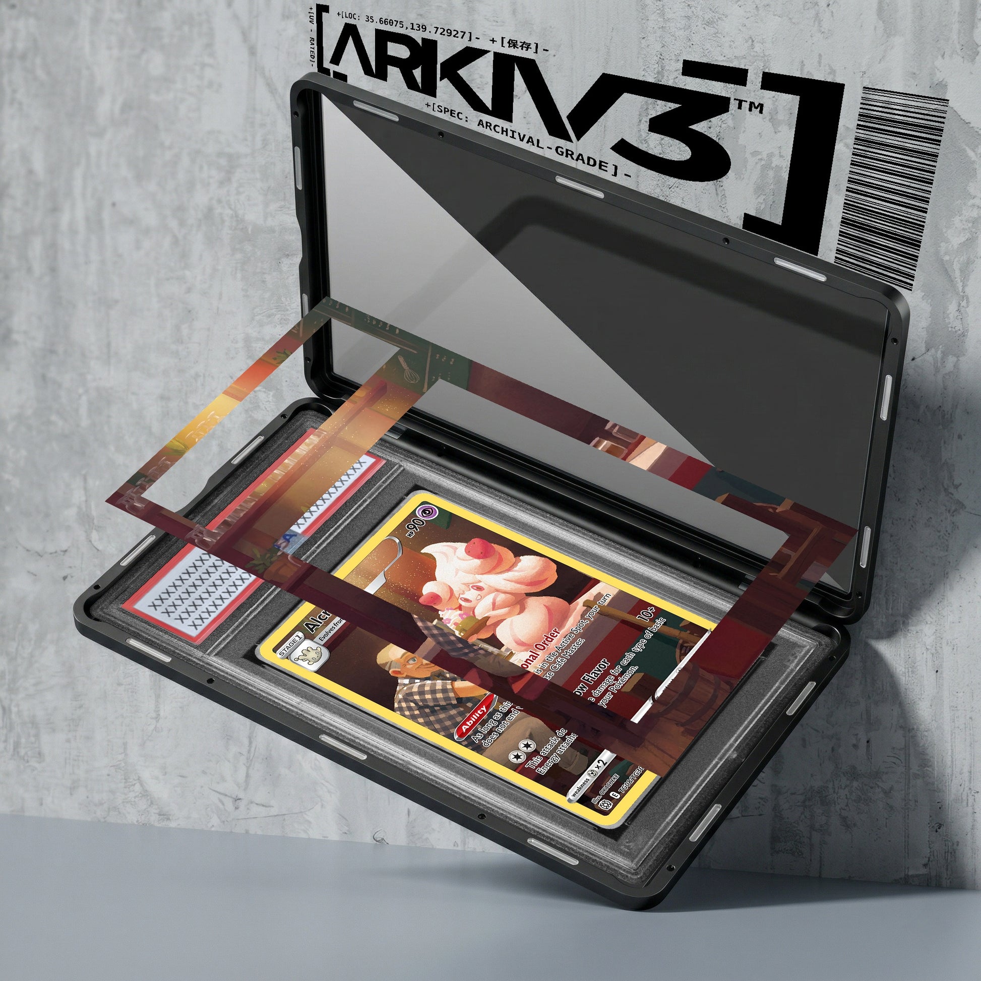 ARKIV3 PSA graded exploded mockup