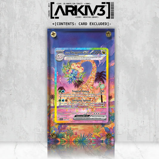 [UNIT: 242/191] // Alolan Exeggutor ex Extended Art Display Case - Raw
