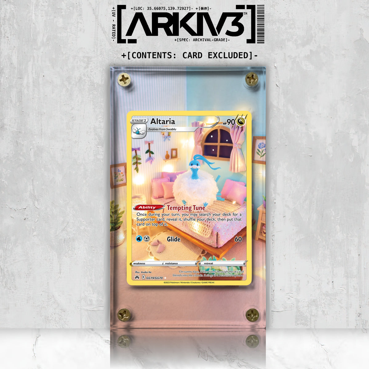 [UNIT: GG19/70] // Altaria Extended Art Display Case - Raw