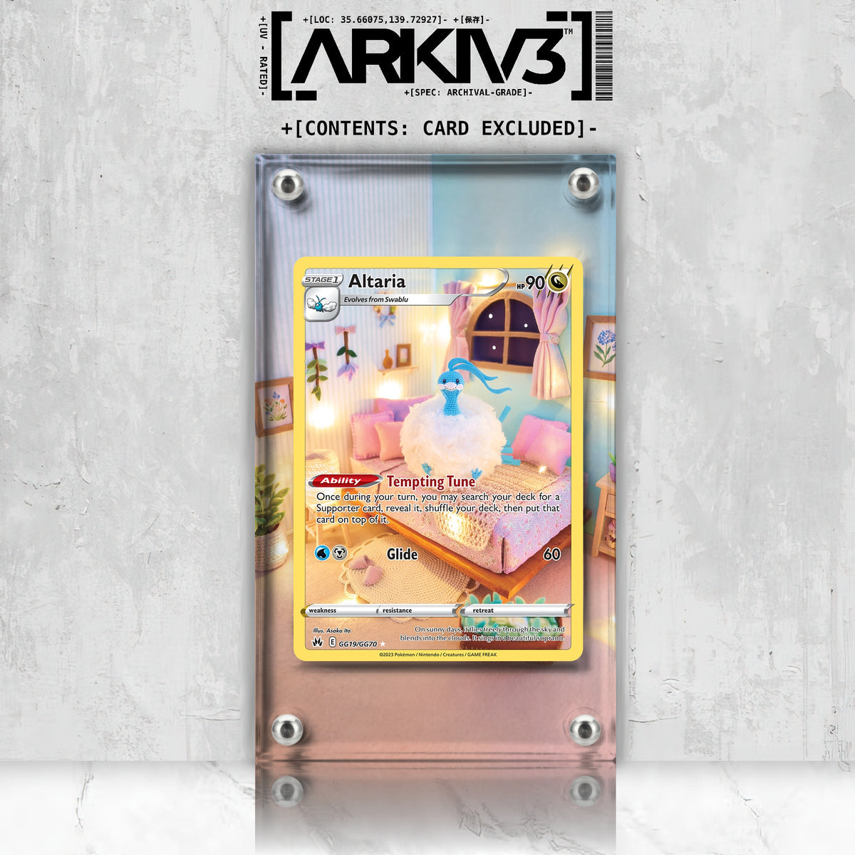 [UNIT: GG19/70] // Altaria Extended Art Display Case - Raw