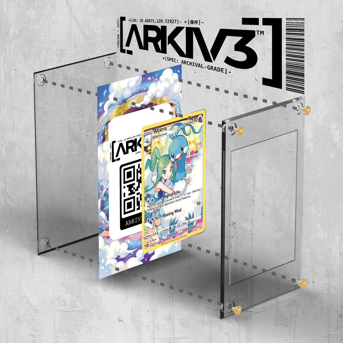 [UNIT: TG11/TG30] // Altaria Extended Art Display Case - Raw