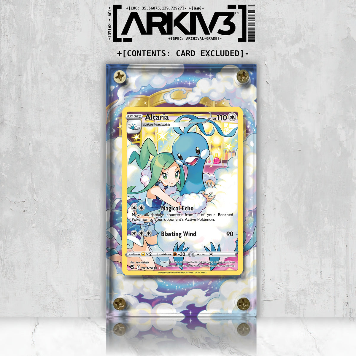[UNIT: TG11/TG30] // Altaria Extended Art Display Case - Raw