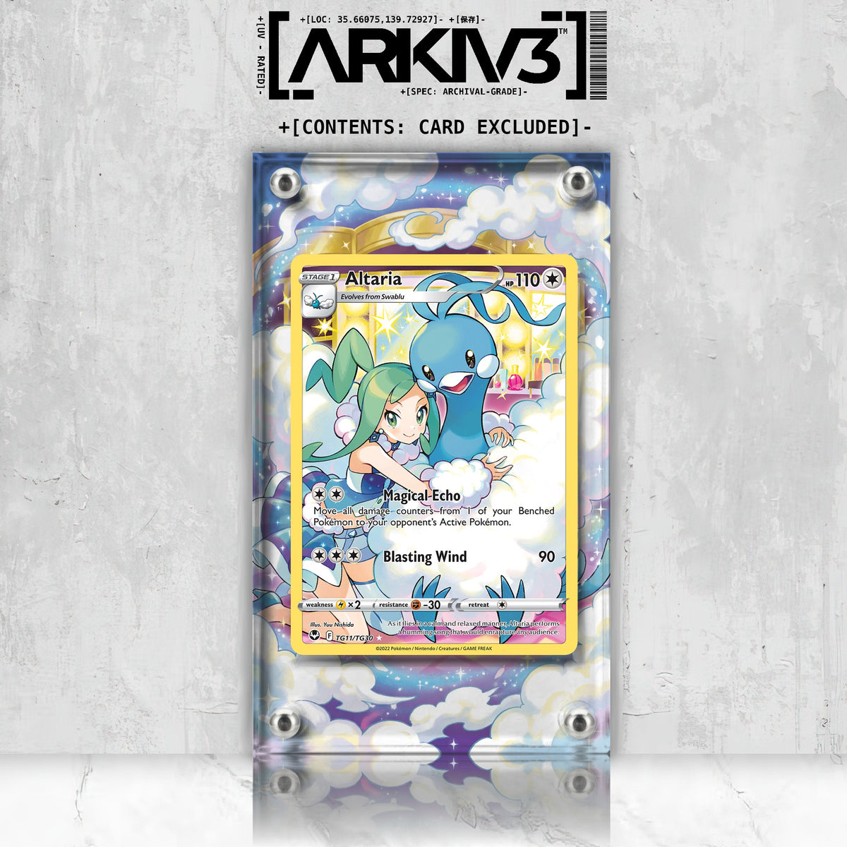 [UNIT: TG11/TG30] // Altaria Extended Art Display Case - Raw