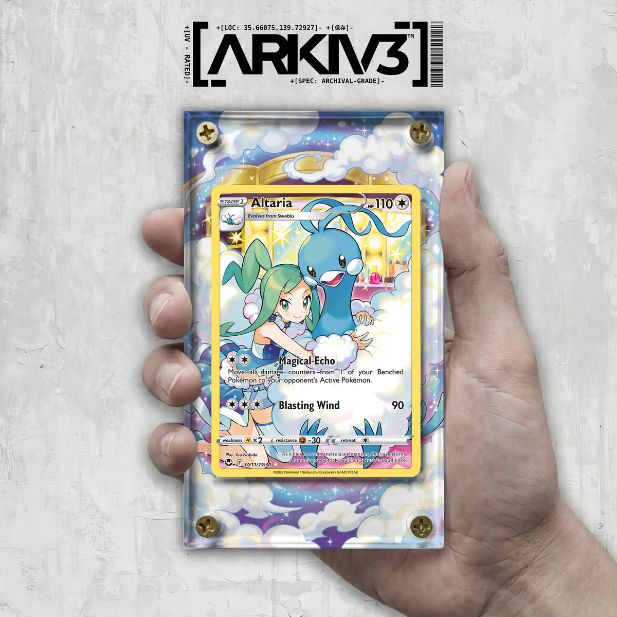 [UNIT: TG11/TG30] // Altaria Extended Art Display Case - Raw