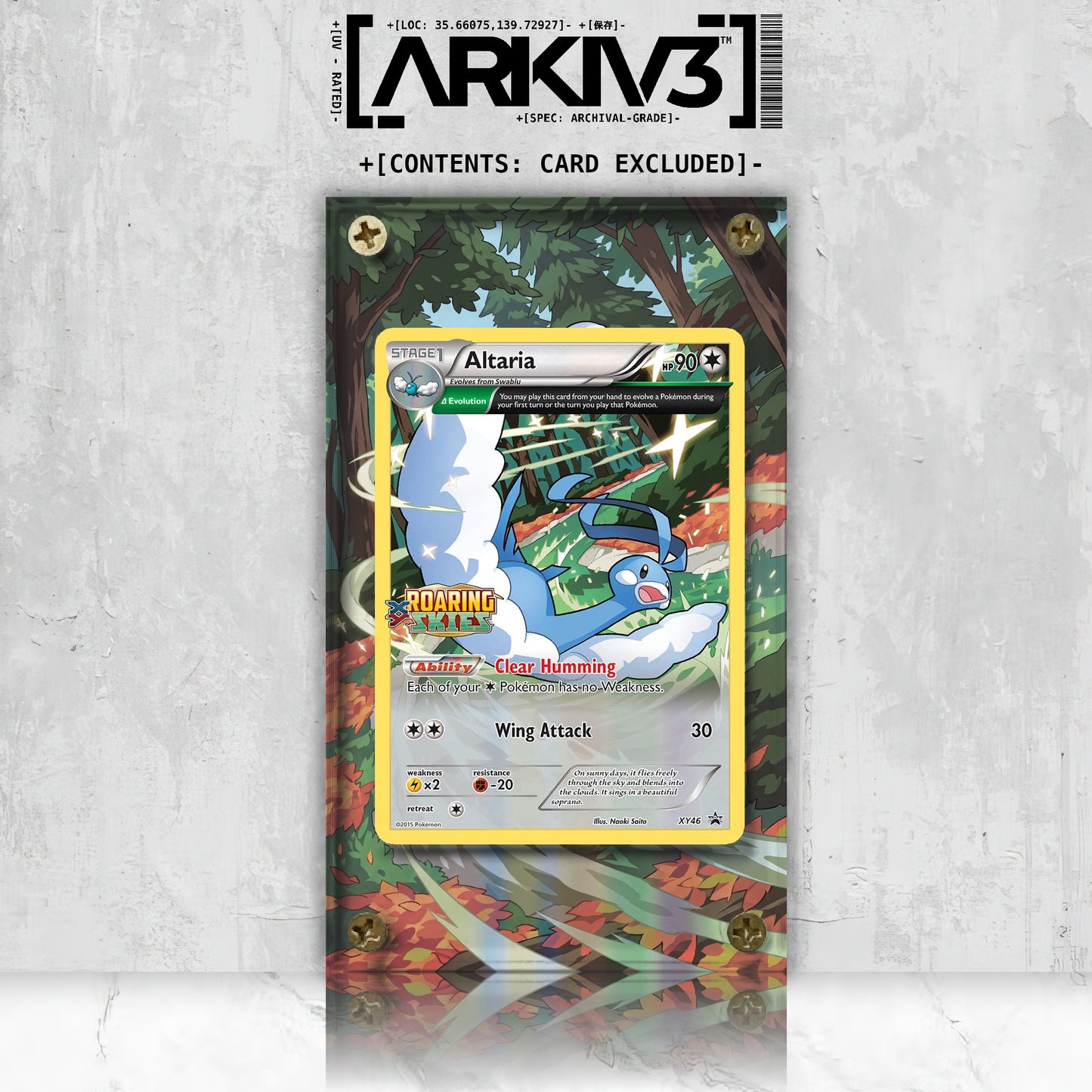 [UNIT: XY46] // Altaria Extended Art Display Case - Raw