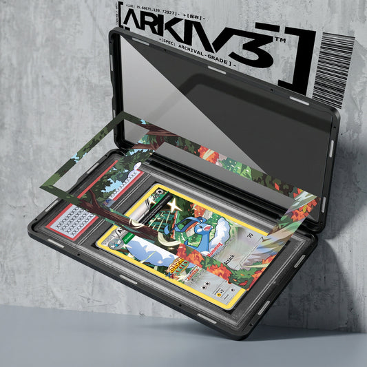 ARKIV3 PSA graded exploded mockup
