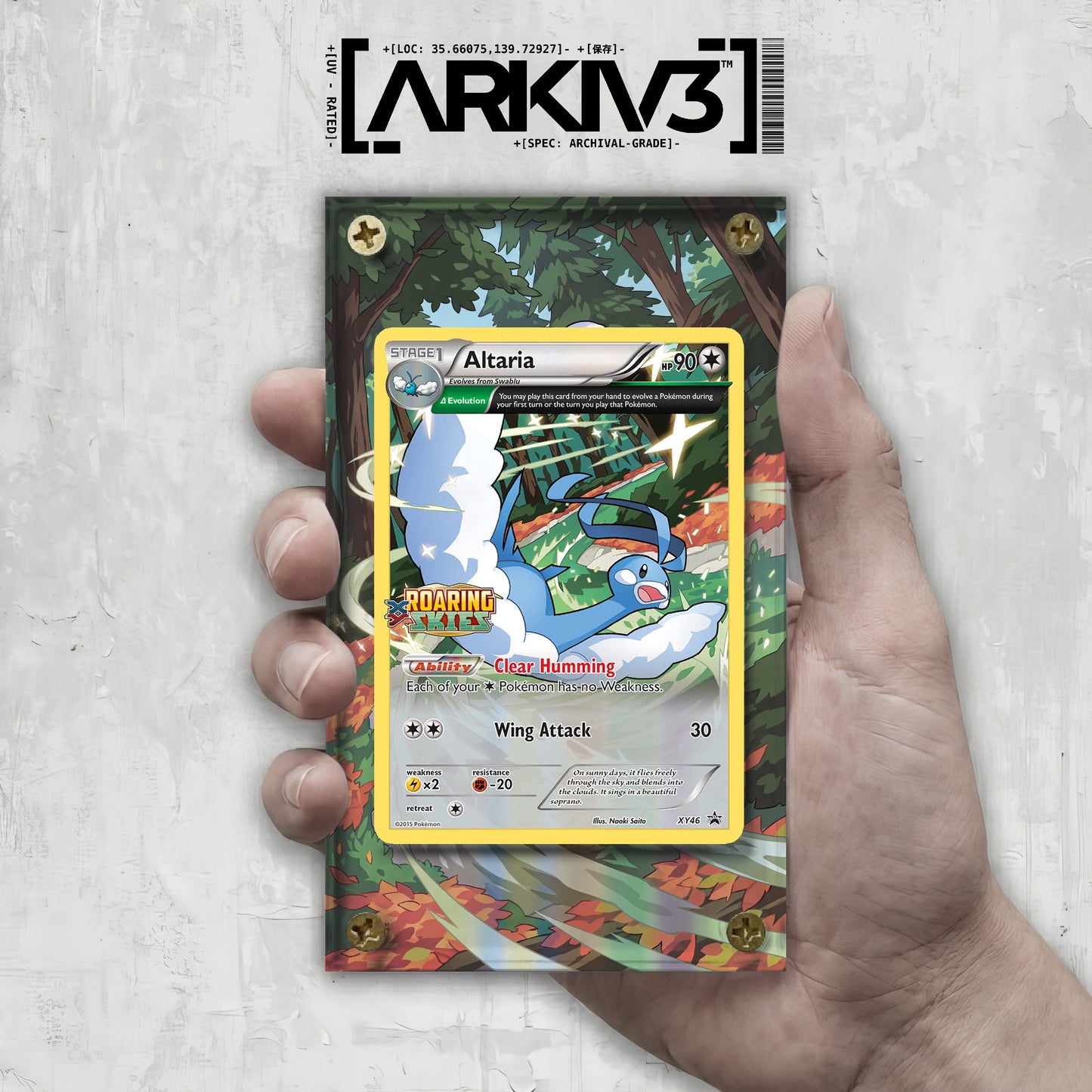 [UNIT: XY46] // Altaria Extended Art Display Case - Raw