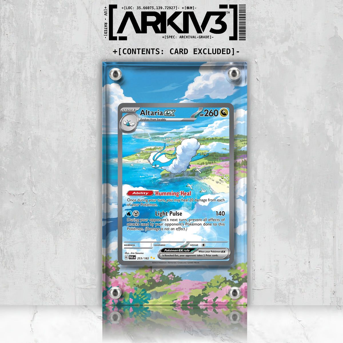 [UNIT: 253/182] // Altaria ex Extended Art Display Case - Raw