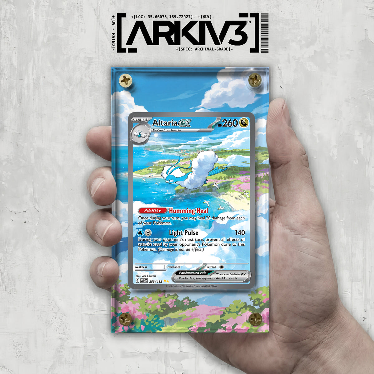 [UNIT: 253/182] // Altaria ex Extended Art Display Case - Raw