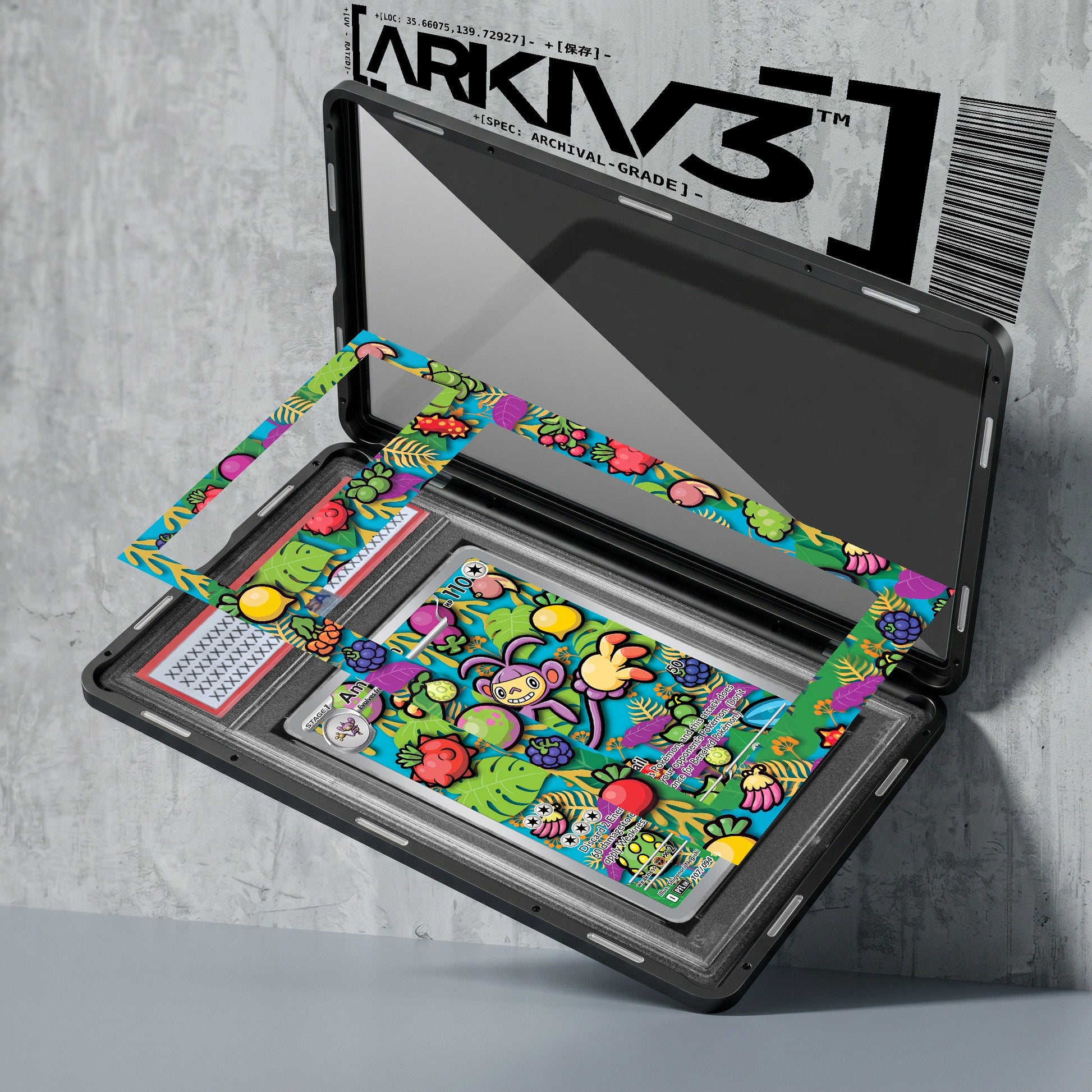 ARKIV3 PSA graded exploded mockup