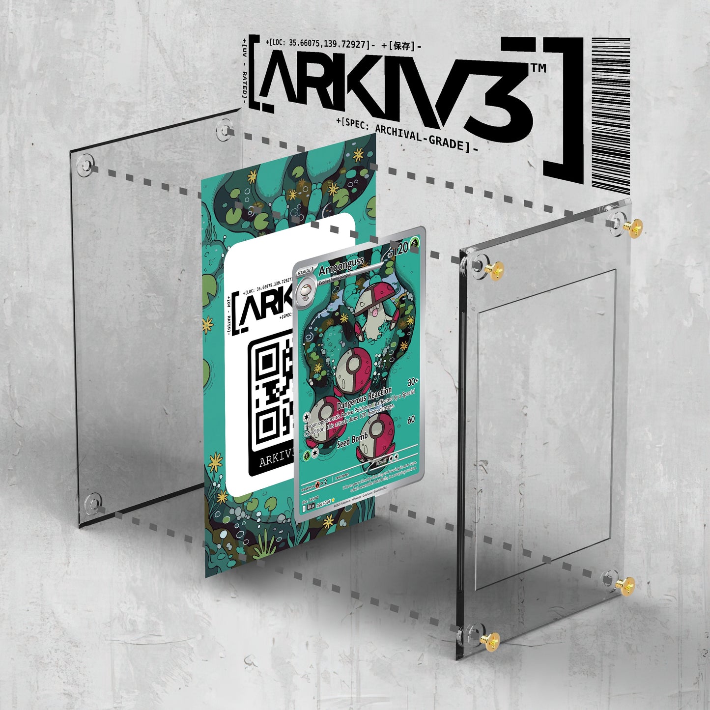 [UNIT: 96/86] // Amoonguss Extended Art Display Case - Raw