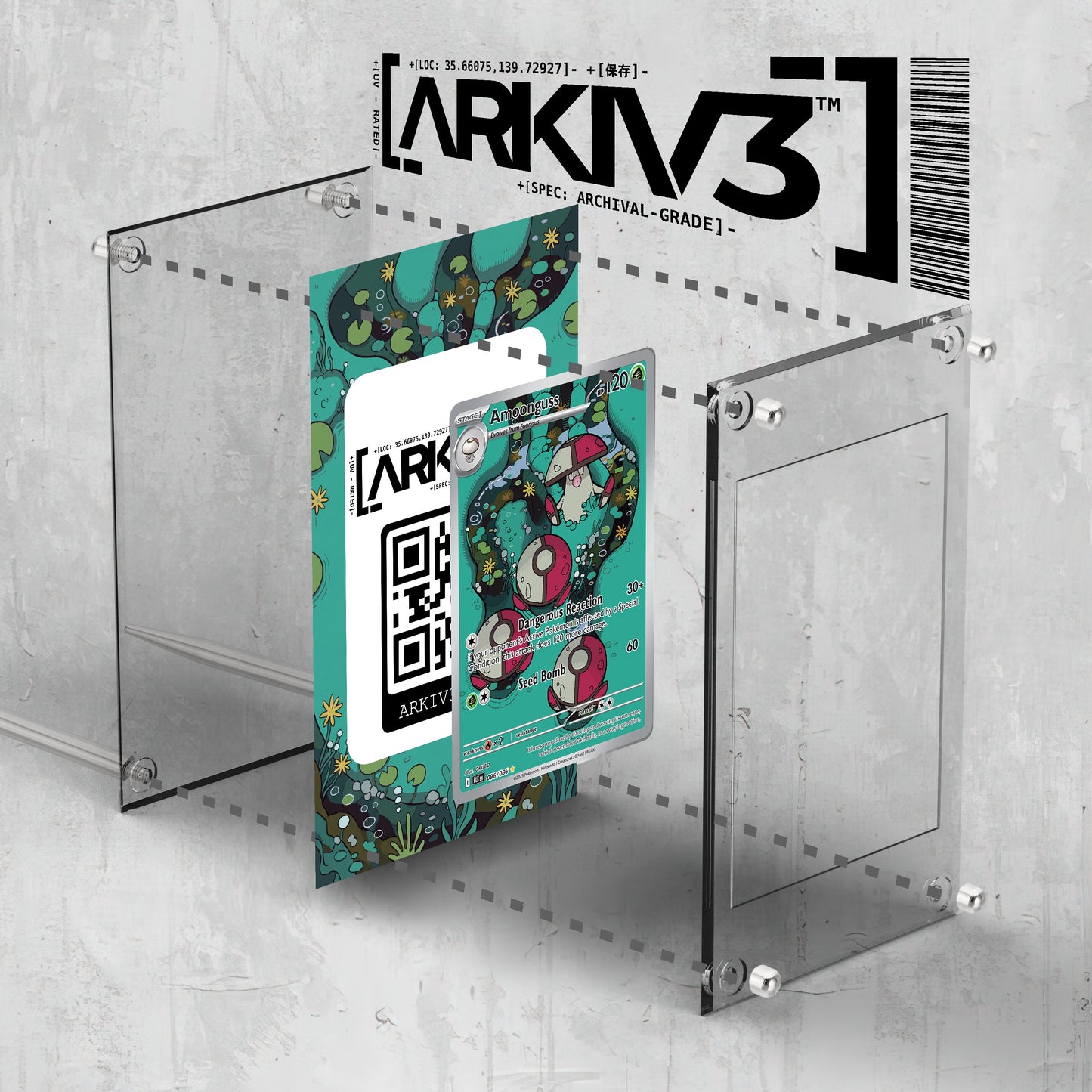 [UNIT: 96/86] // Amoonguss Extended Art Display Case - Raw
