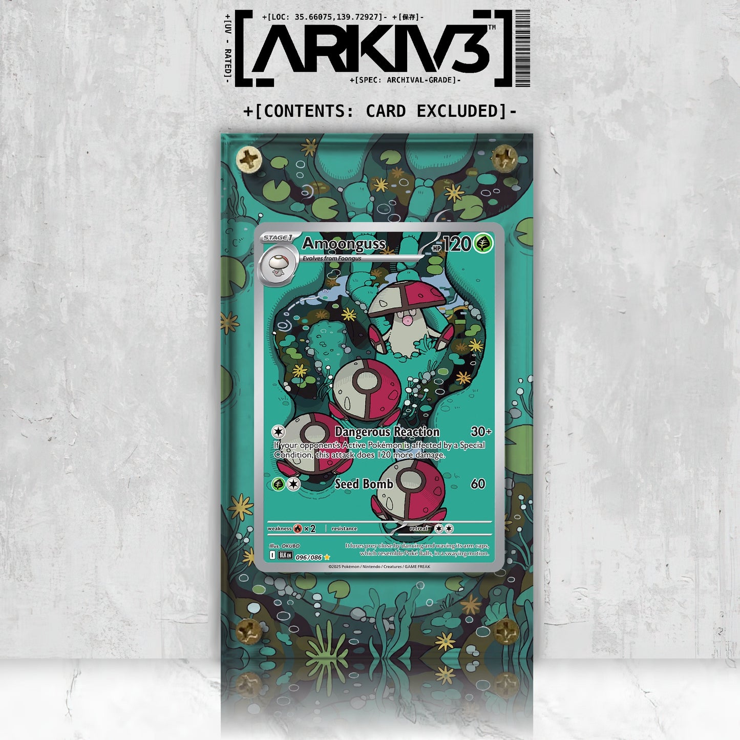 [UNIT: 96/86] // Amoonguss Extended Art Display Case - Raw