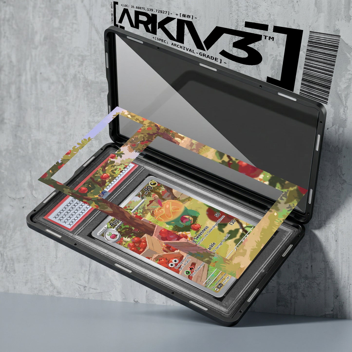 ARKIV3 PSA graded exploded mockup