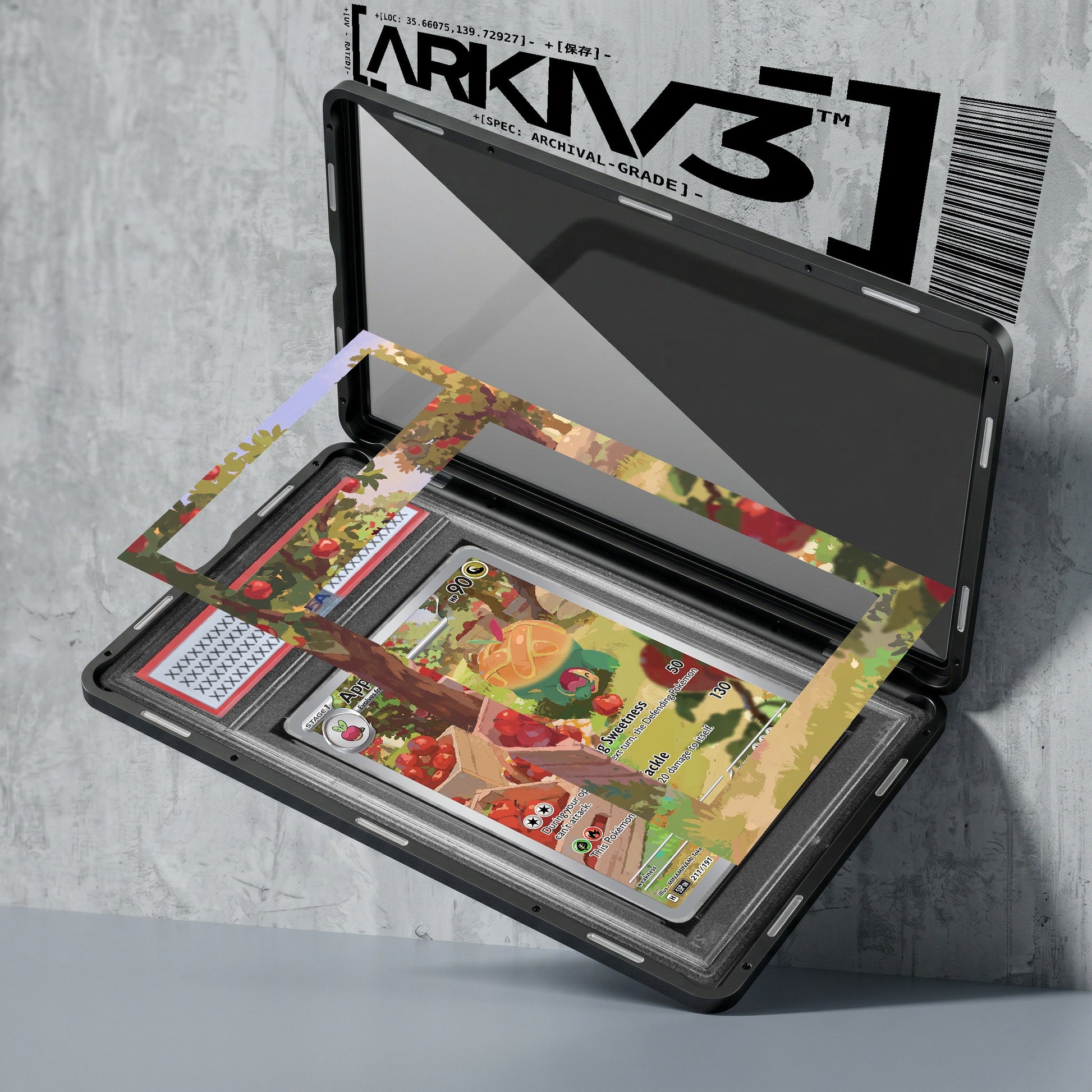ARKIV3 PSA graded exploded mockup