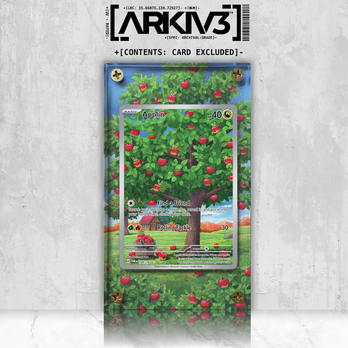 [UNIT: 185/167] // Applin Extended Art Display Case - Raw
