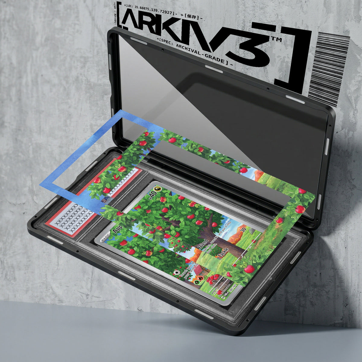 ARKIV3 PSA graded exploded mockup