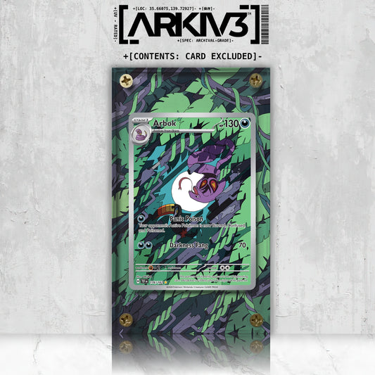 [UNIT: 176/162] // Arbok Extended Art Display Case - Raw