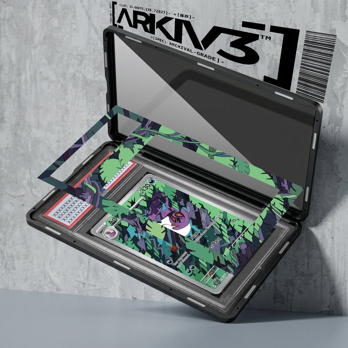 ARKIV3 PSA graded exploded mockup