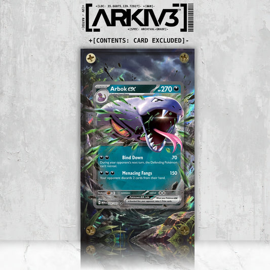 [UNIT: 024/165] // Arbok ex Extended Art Display Case - Raw