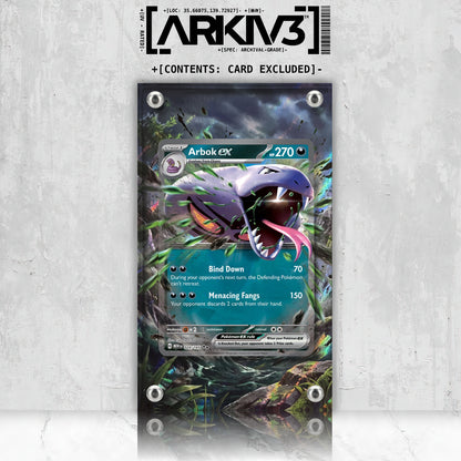 [UNIT: 024/165] // Arbok ex Extended Art Display Case - Raw