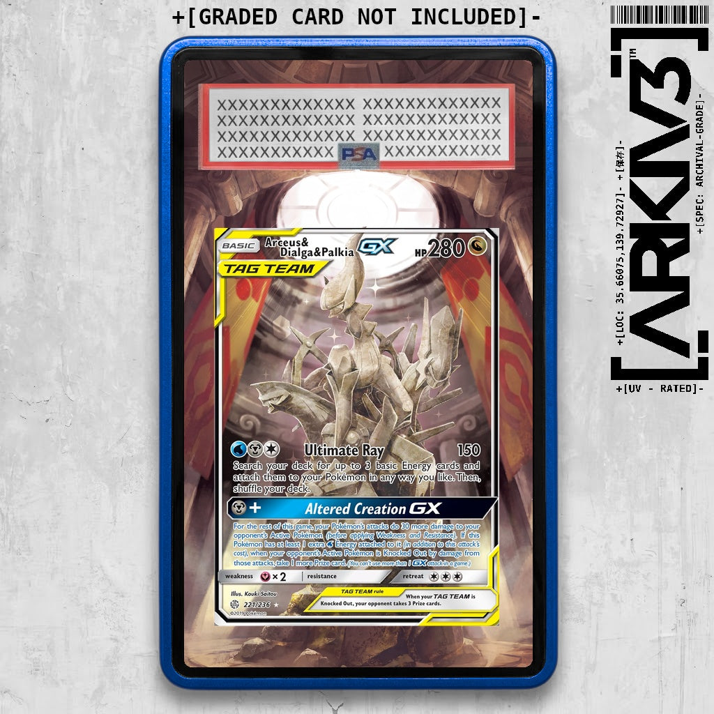 [UNIT: 221/236] // Arceus & Dialga & Palkia GX Extended Art Display Case - Graded