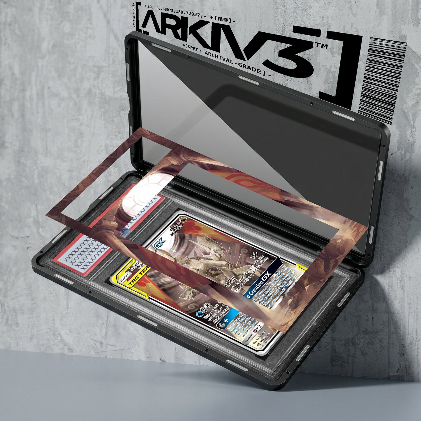 [UNIT: 221/236] // Arceus & Dialga & Palkia GX Extended Art Display Case - Graded