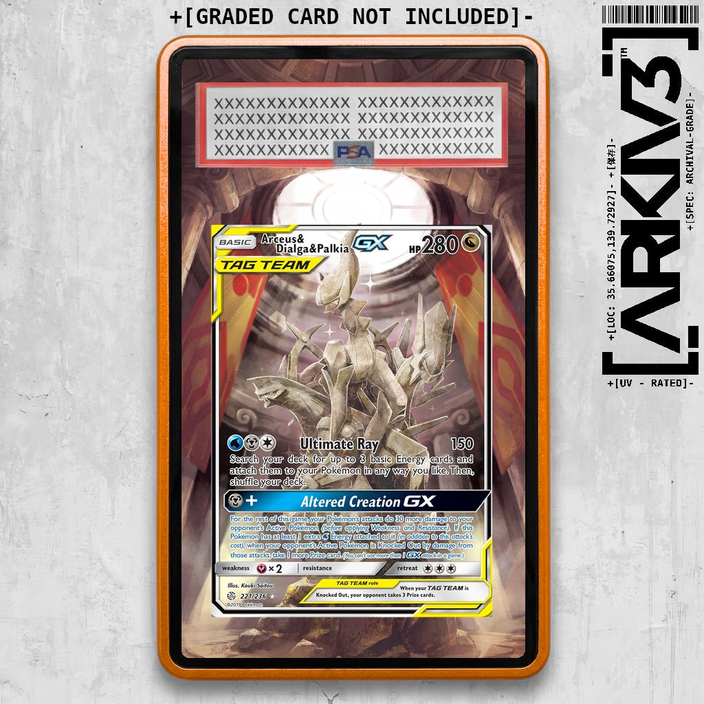 [UNIT: 221/236] // Arceus & Dialga & Palkia GX Extended Art Display Case - Graded