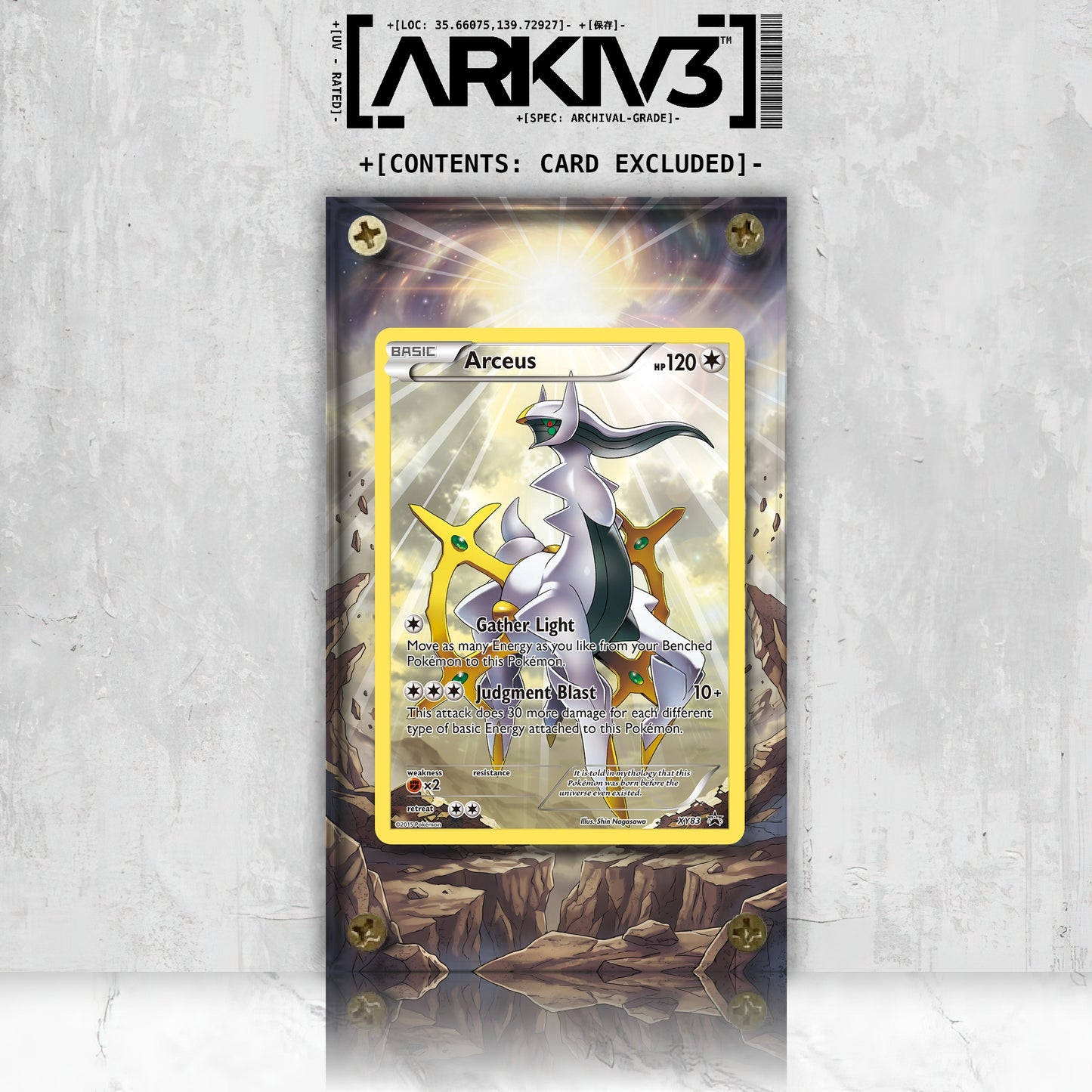 [UNIT: XY83/211] // Arceus Extended Art Display Case - Raw