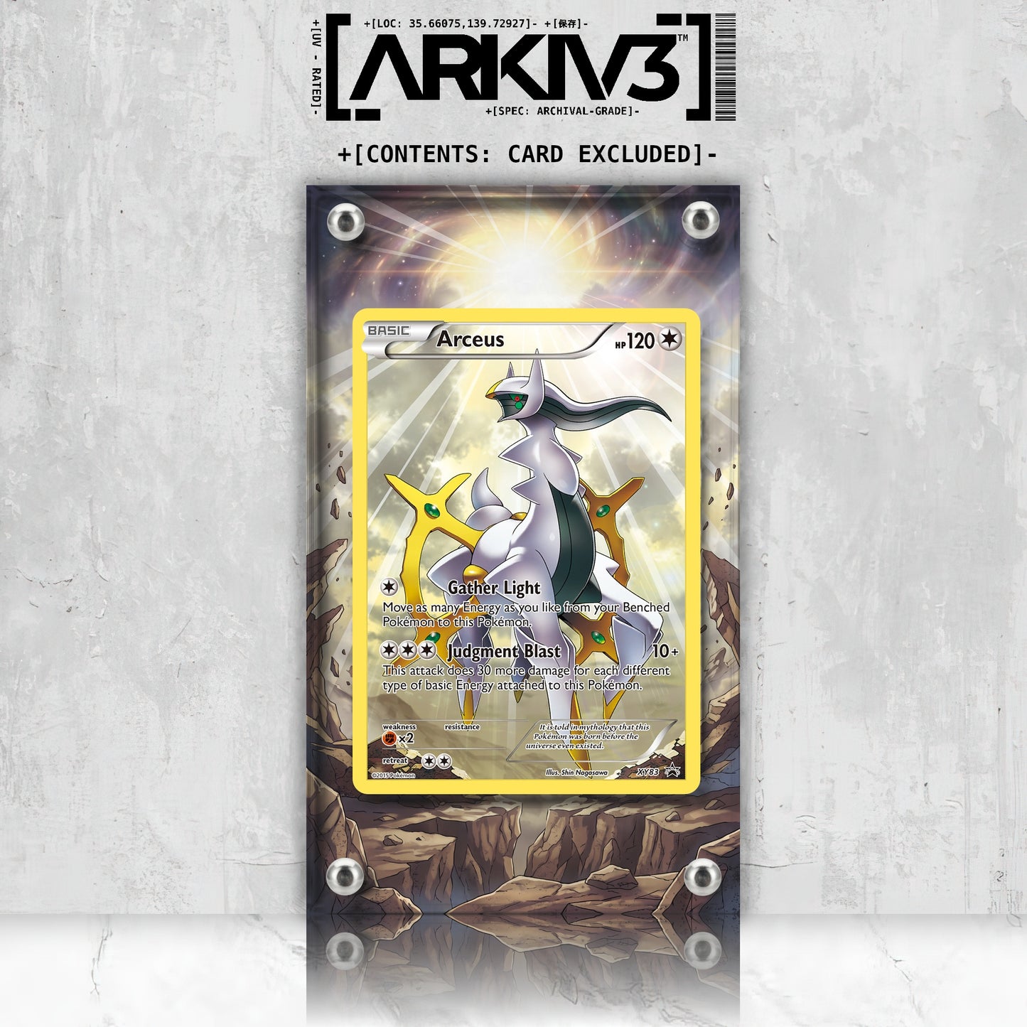 [UNIT: XY83/211] // Arceus Extended Art Display Case - Raw