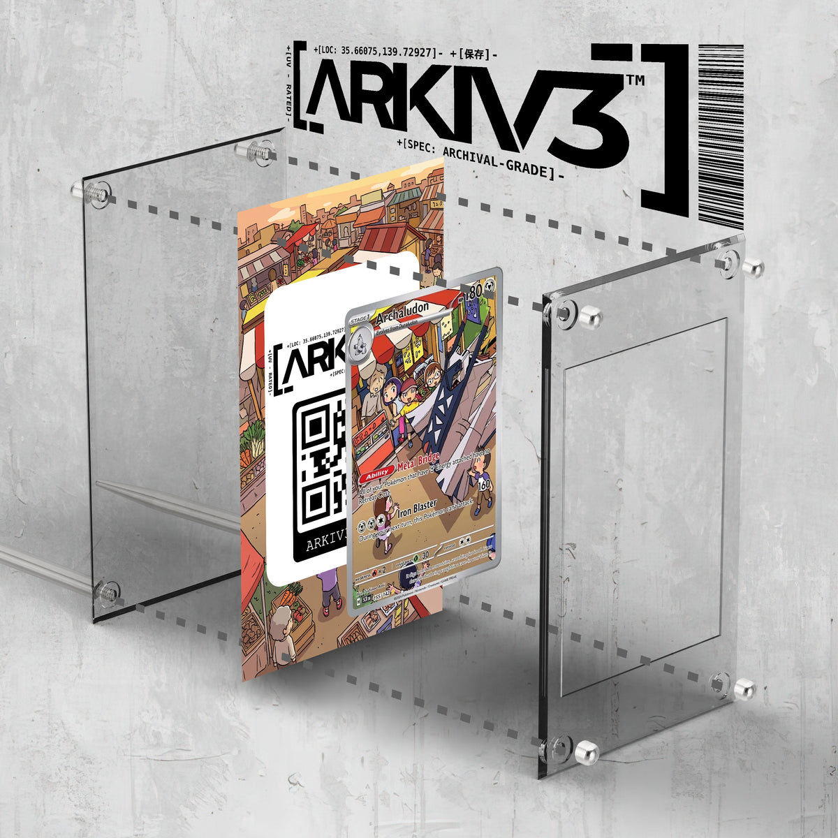 [UNIT: 155/142] // Archaludon Extended Art Display Case - Raw