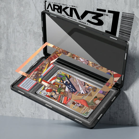 ARKIV3 PSA graded exploded mockup