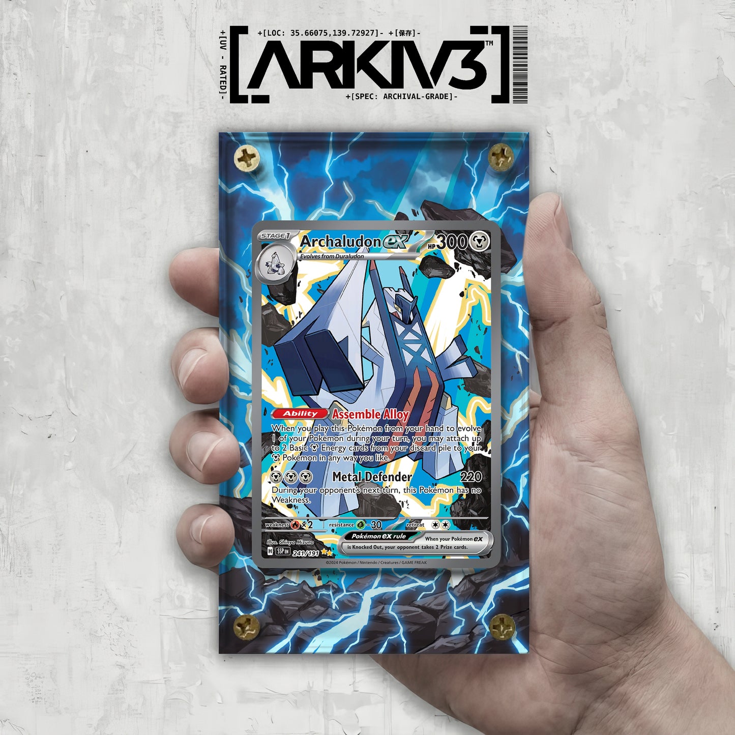 [UNIT: 241/191] // Archaludon ex Extended Art Display Case - Raw