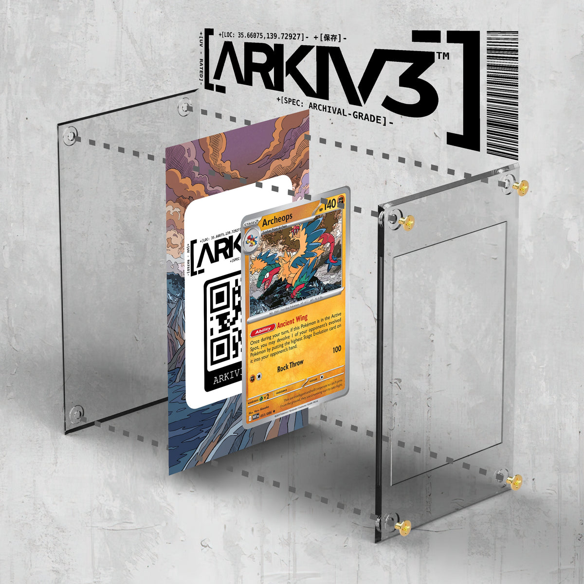 [UNIT: 051/086] // Archeops Extended Art Display Case - Raw