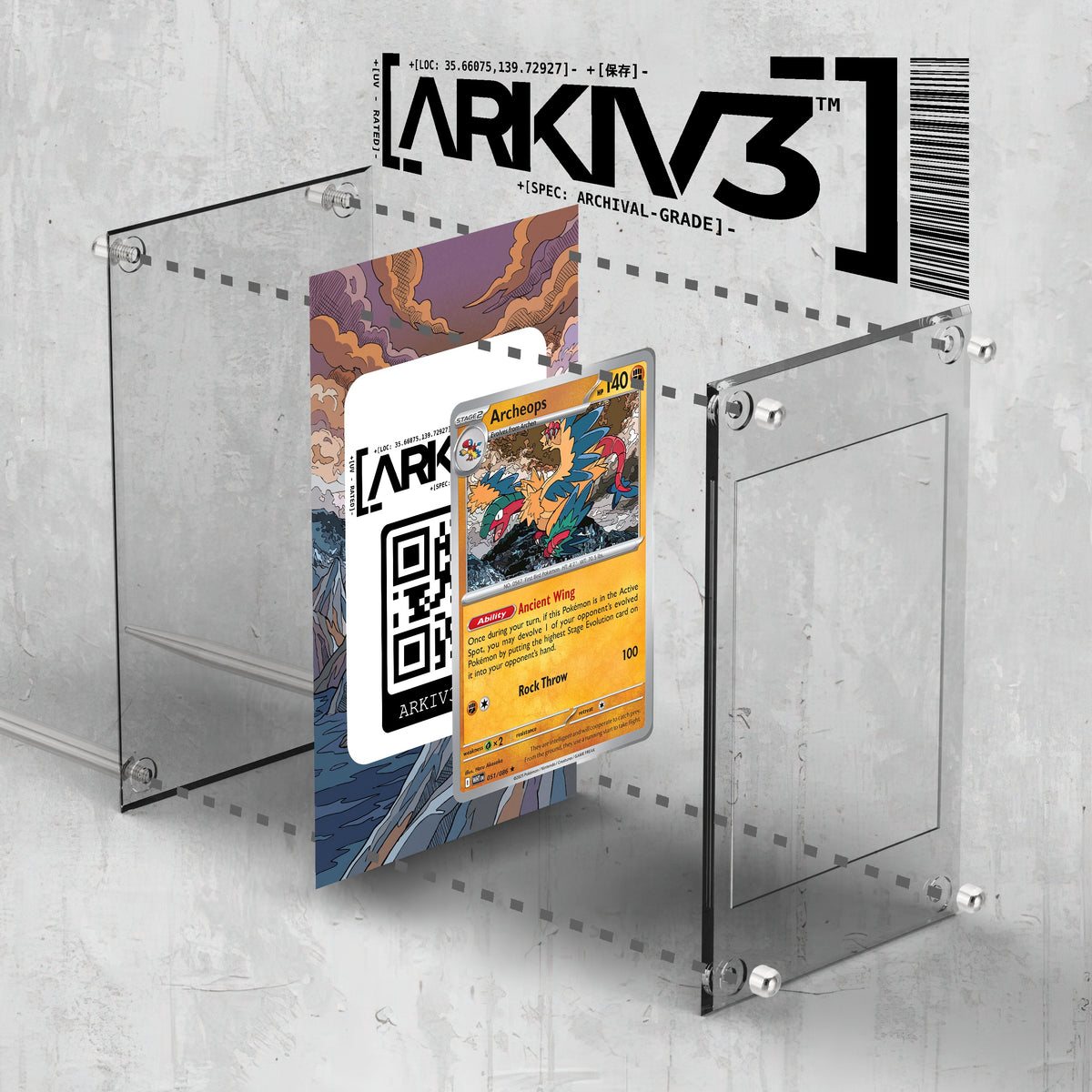 [UNIT: 051/086] // Archeops Extended Art Display Case - Raw