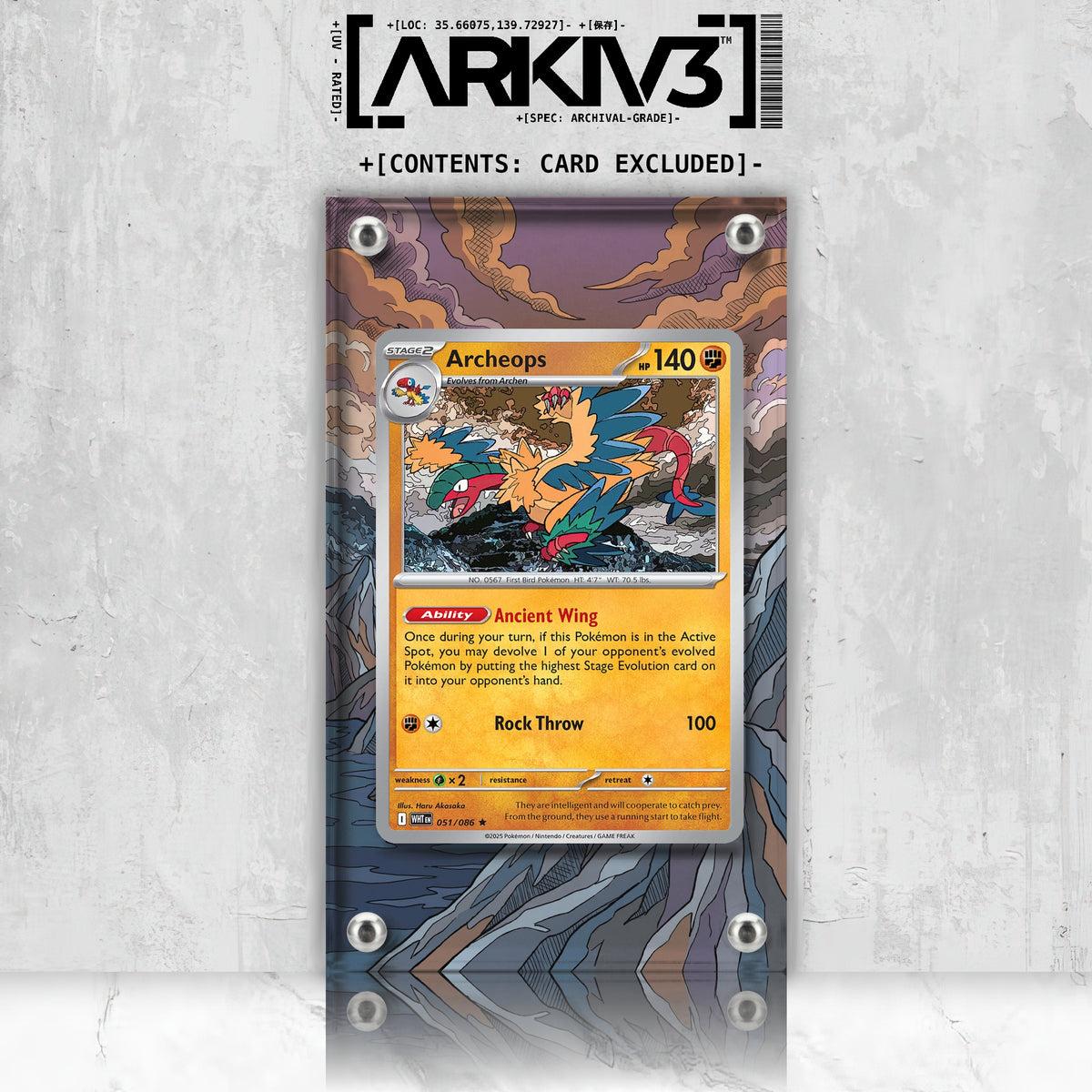 [UNIT: 051/086] // Archeops Extended Art Display Case - Raw