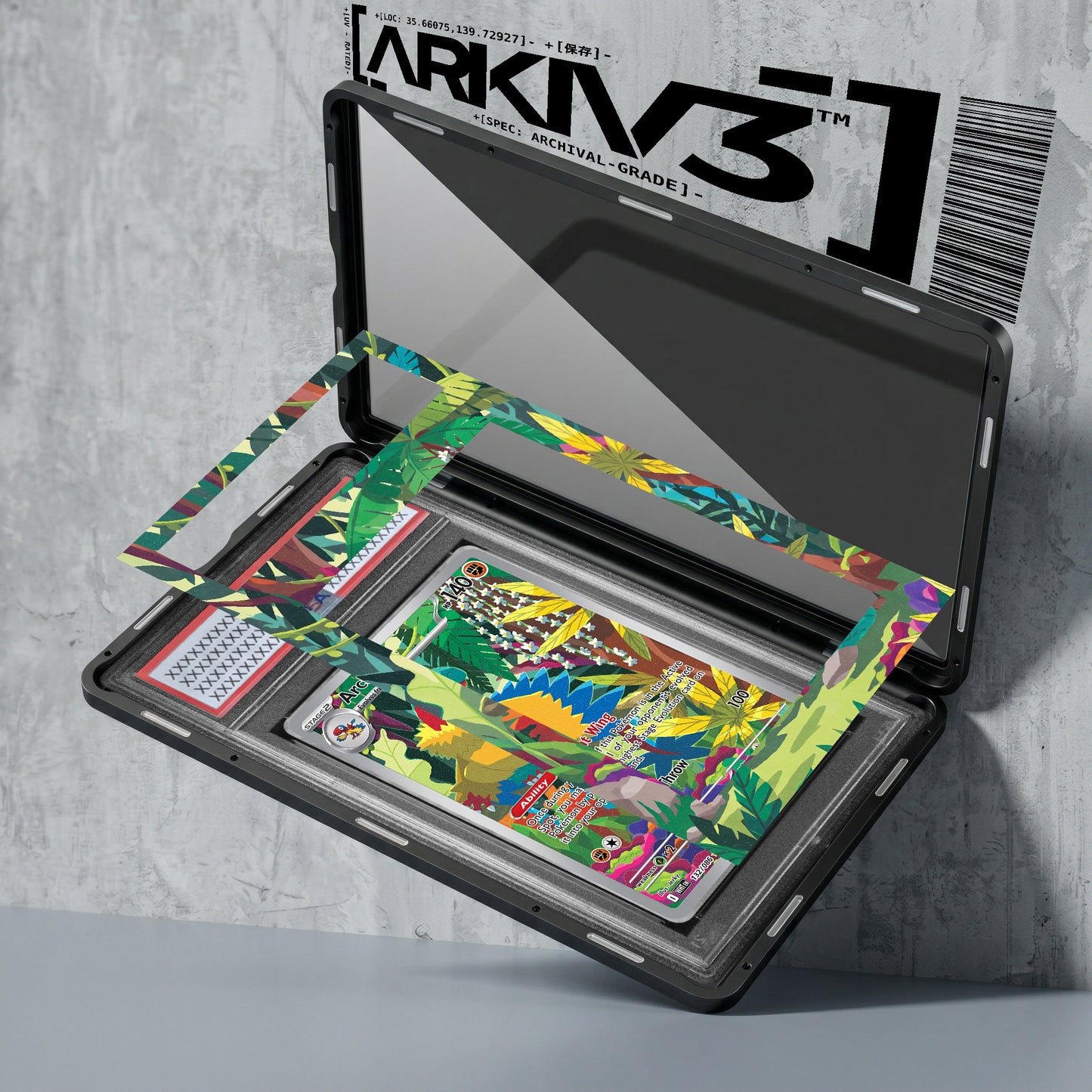 ARKIV3 PSA graded exploded mockup