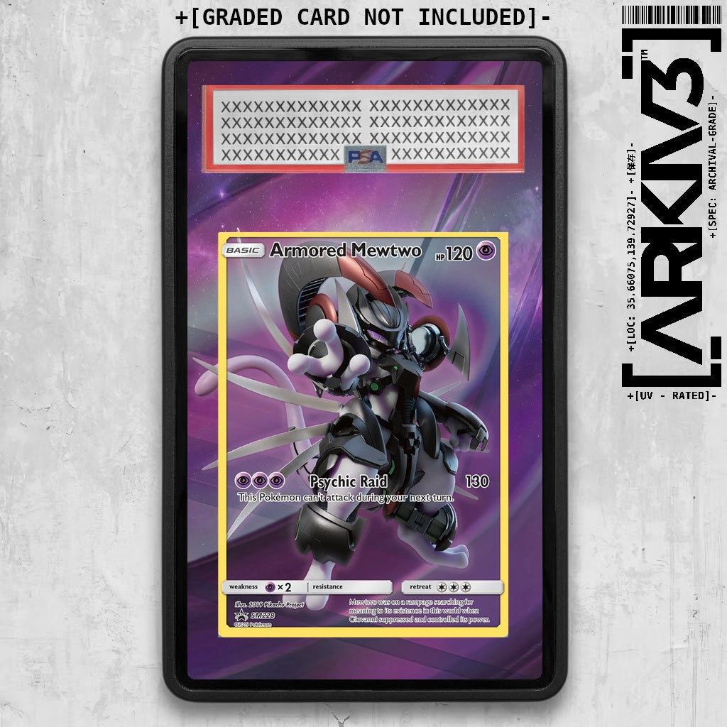 [UNIT: SM228] // Armored Mewtwo Extended Art Display Case - Graded