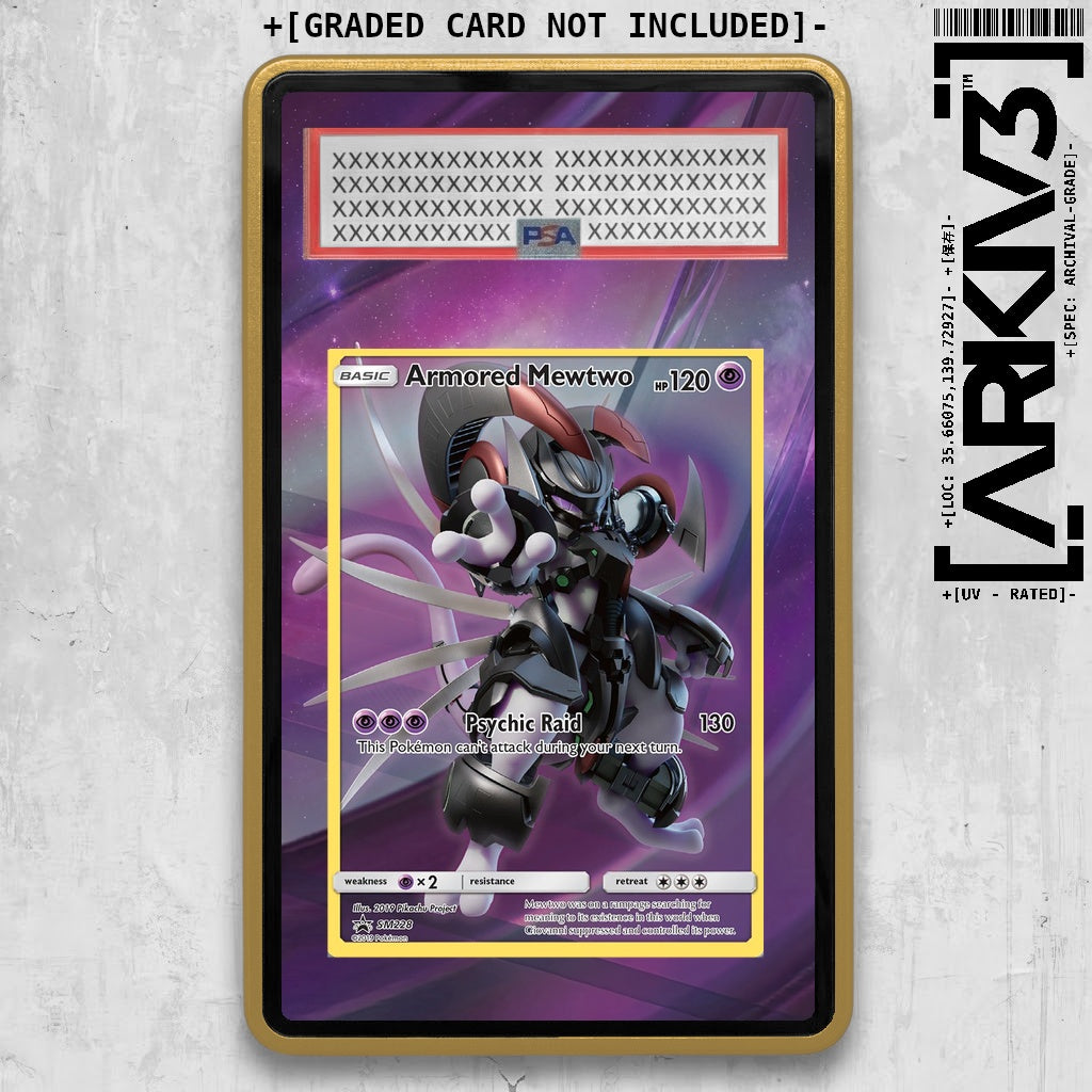 [UNIT: SM228] // Armored Mewtwo Extended Art Display Case - Graded