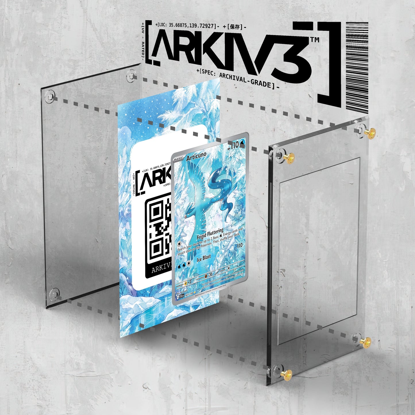 [UNIT: 161/159] // Articuno Extended Art Display Case - Raw