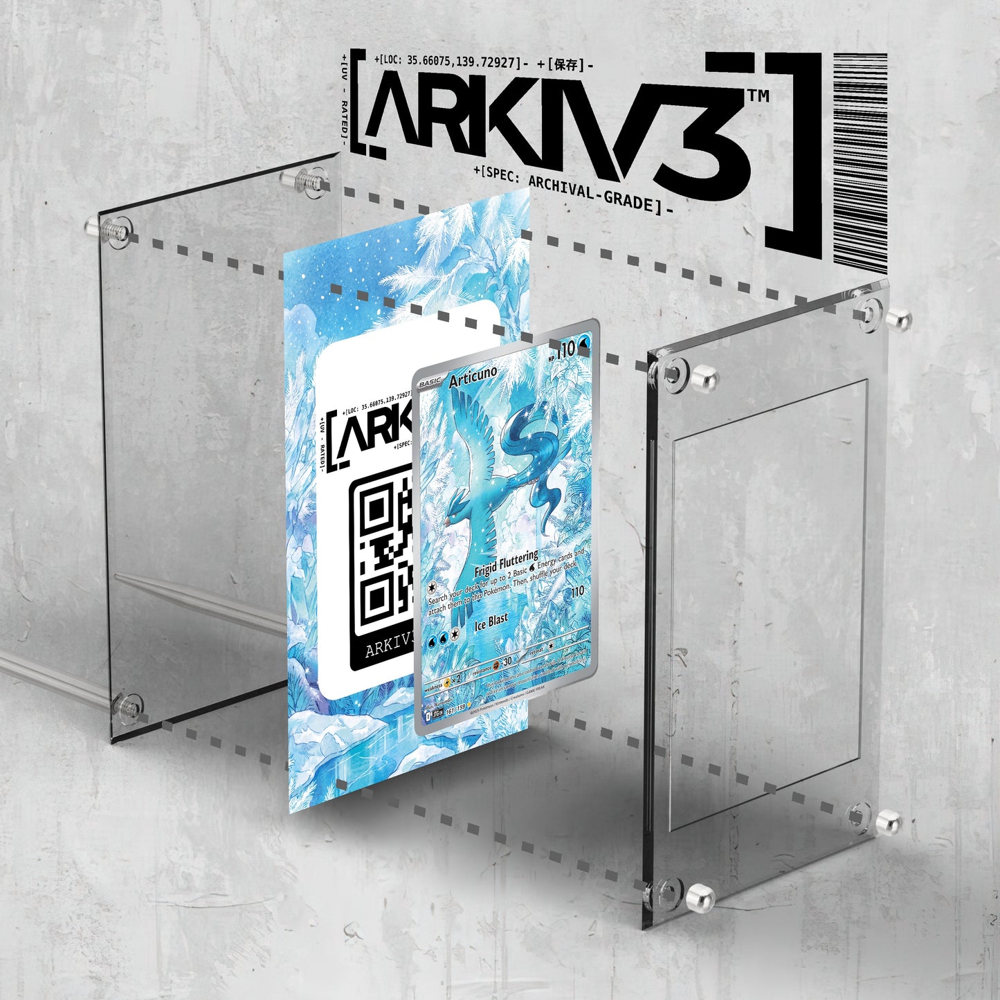 [UNIT: 161/159] // Articuno Extended Art Display Case - Raw