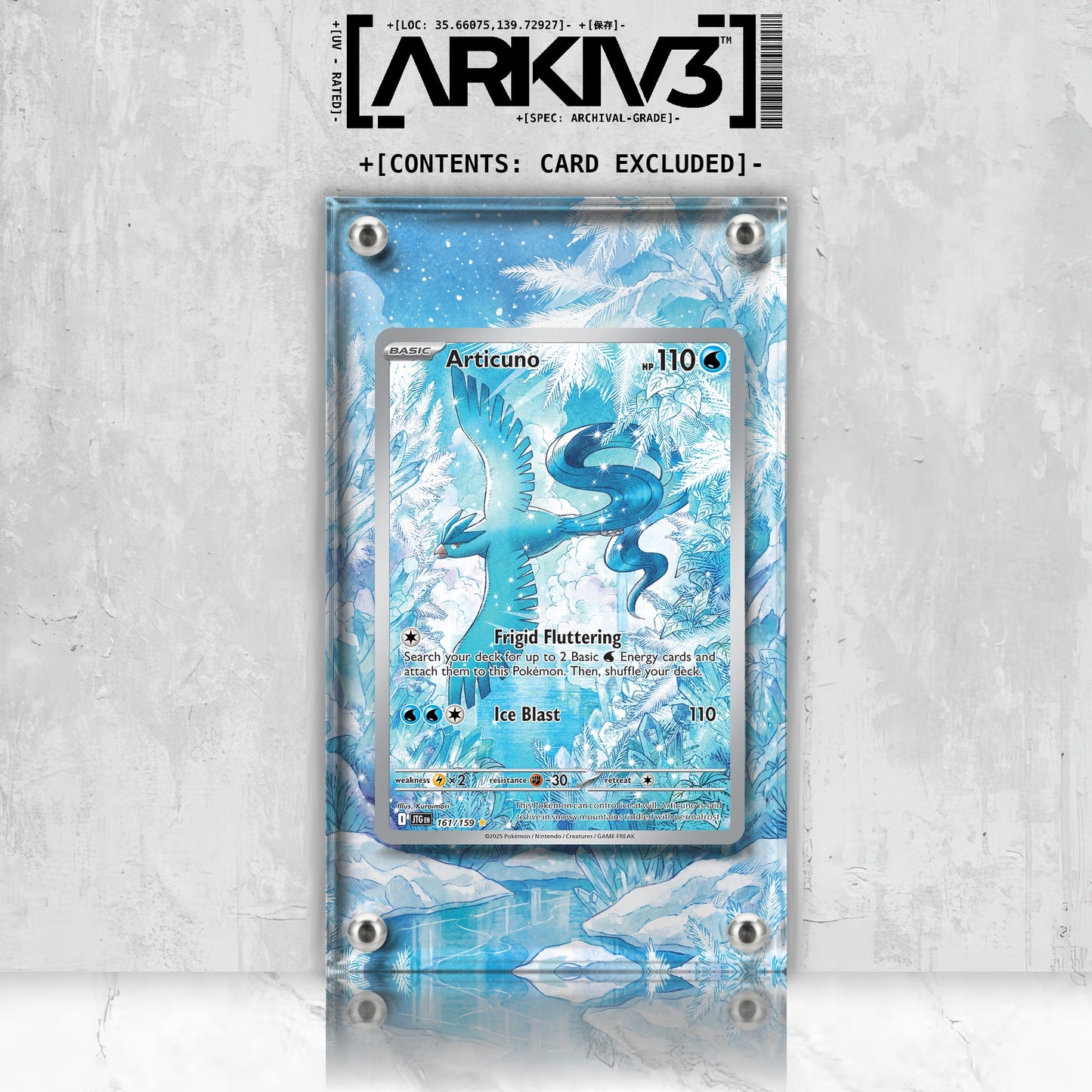 [UNIT: 161/159] // Articuno Extended Art Display Case - Raw