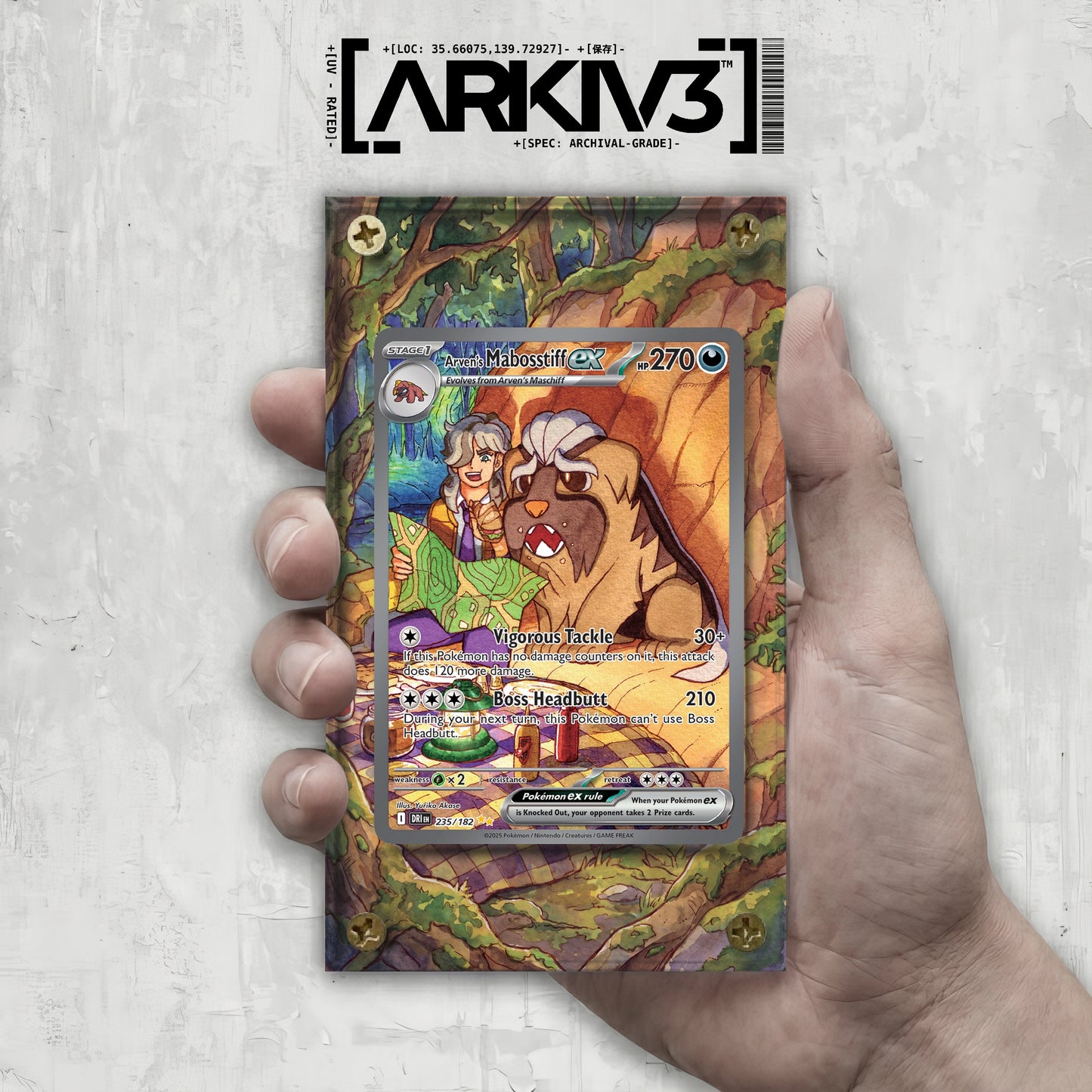 [UNIT: 235/182] // Arven's Mabosstiff ex Extended Art Display Case - Raw