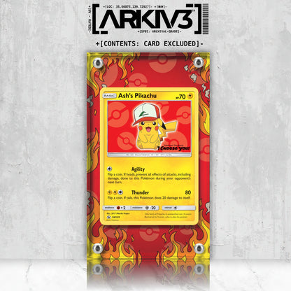 [UNIT: SM109] // Ash's Pikachu Extended Art Display Case - Raw