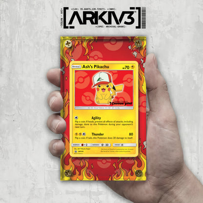 [UNIT: SM109] // Ash's Pikachu Extended Art Display Case - Raw